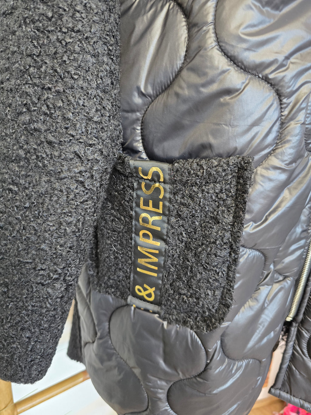 Doudoune bi matière