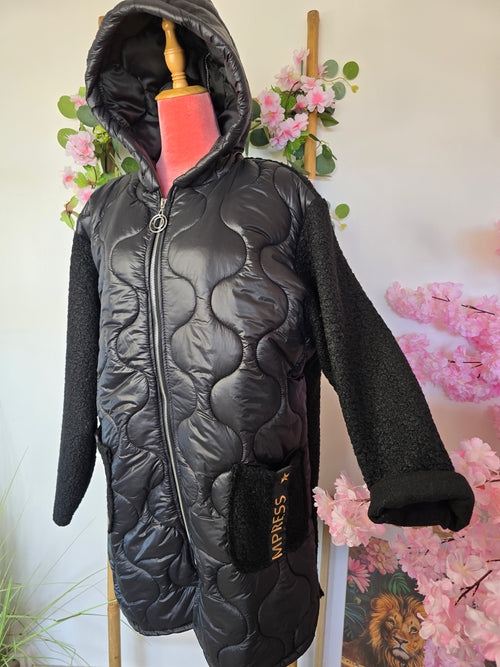 Doudoune bi matière