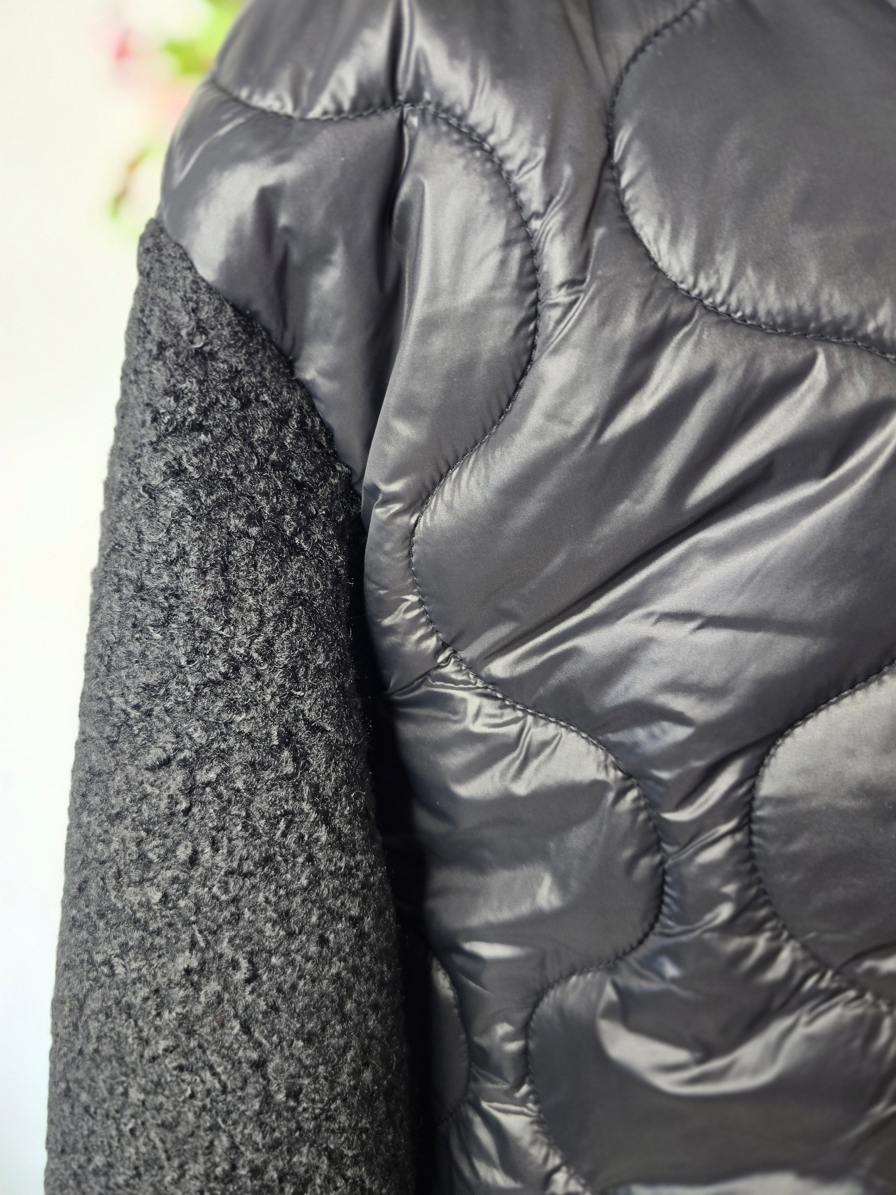 Doudoune bi matière