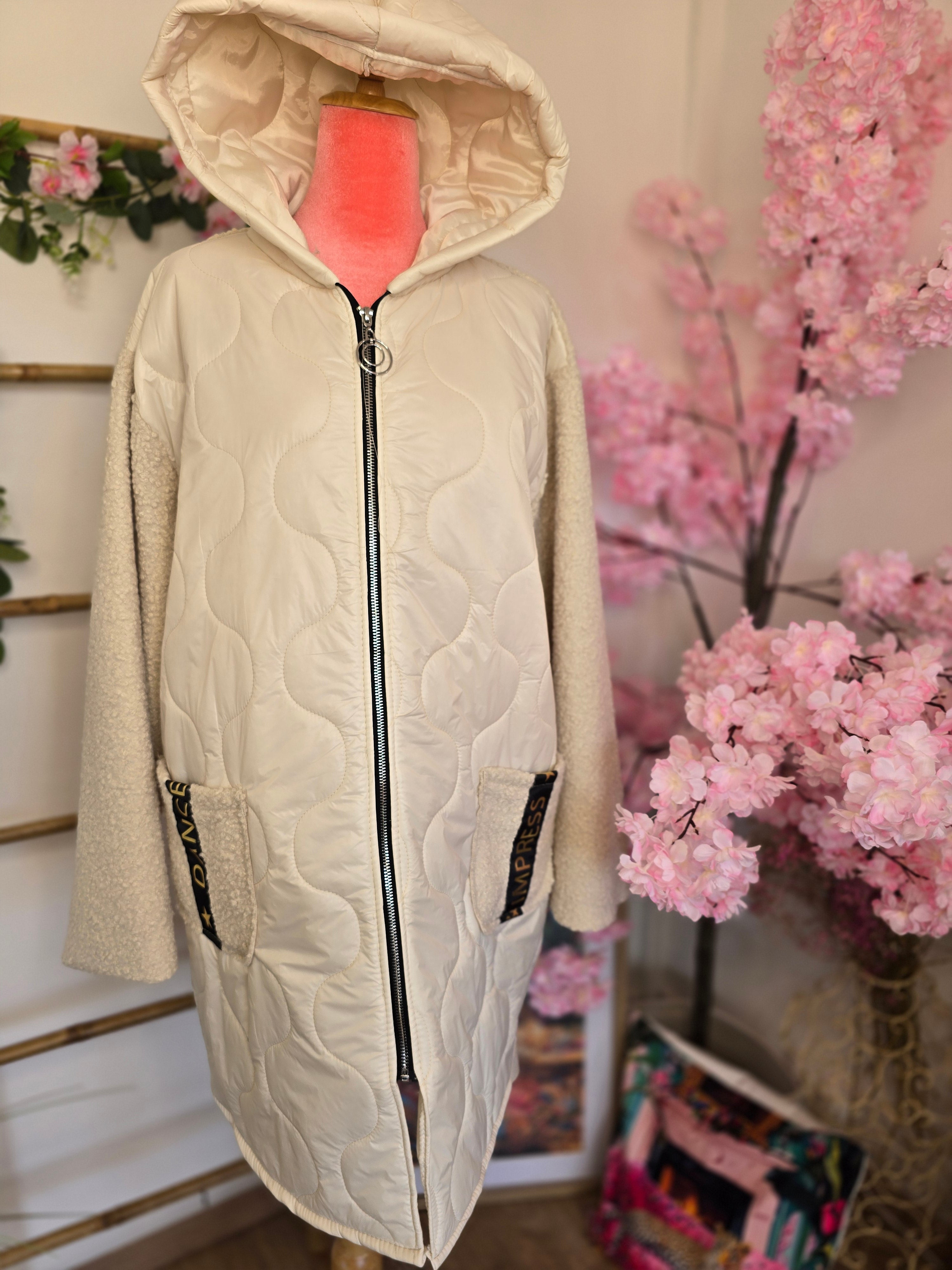 Doudoune bi matière