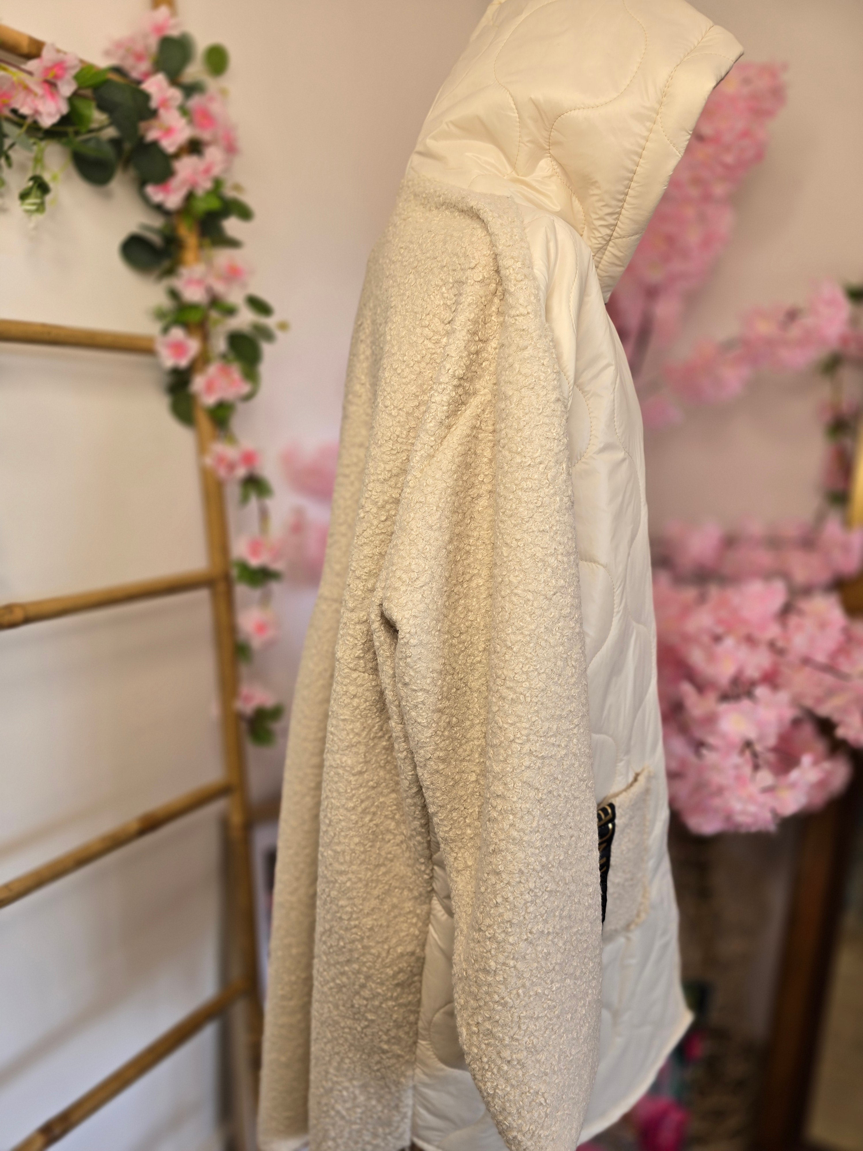 Doudoune bi matière