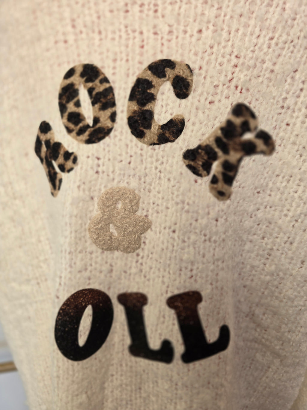 Gilet maille " rock and roll "