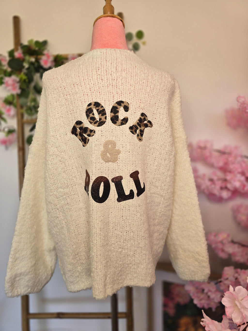 Gilet maille " rock and roll "