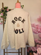 Gilet maille " rock and roll "