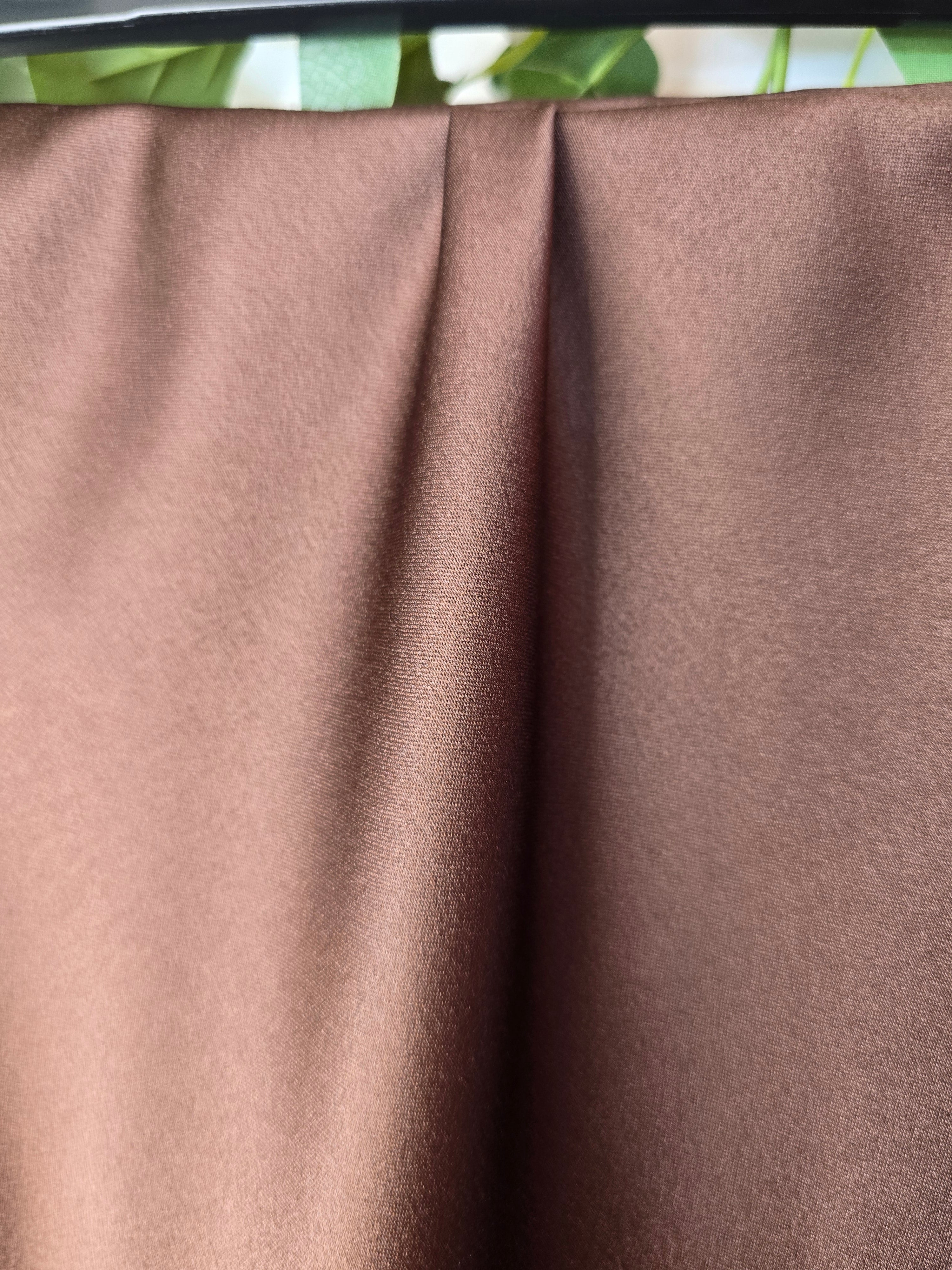 Jupe longue satinée