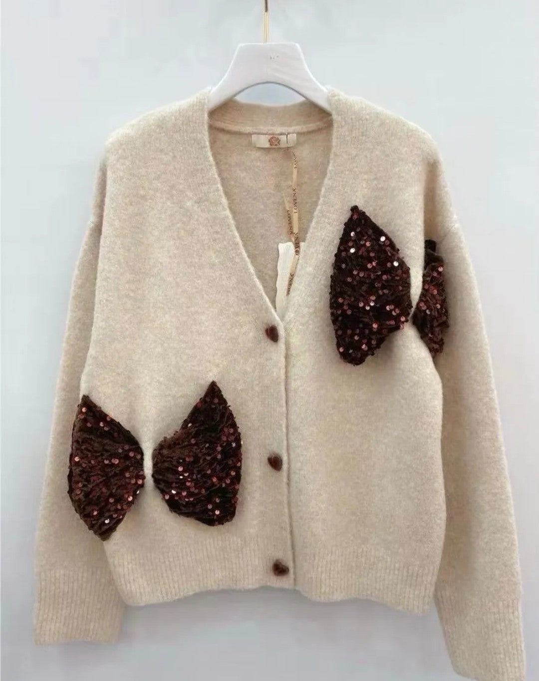 Gilet noeud sequin