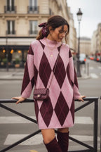 Robe pull motif Argyle