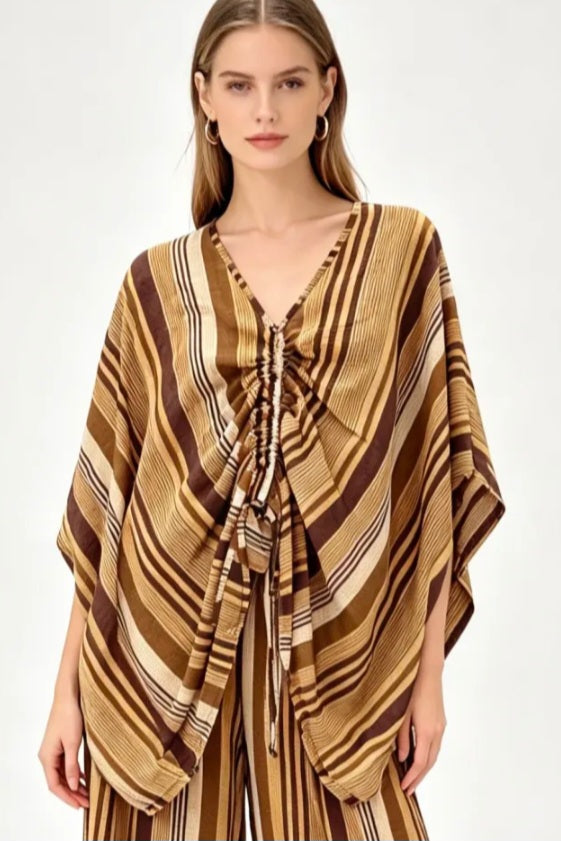 Tunique oversize rayées